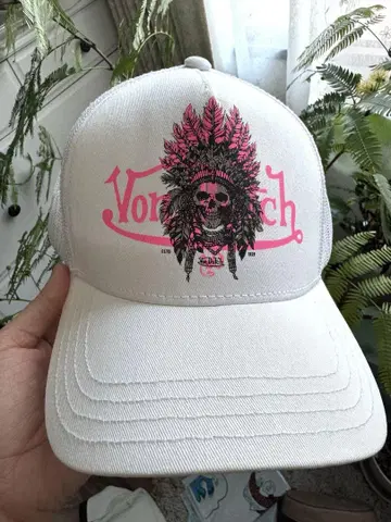 Von Dutch 스컬 프린트 캡 화이트