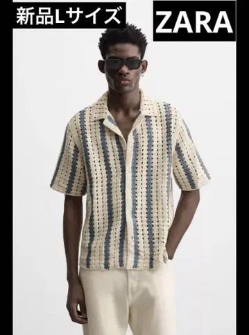 ZARA 텍스처 크로셰 셔츠 L 사이즈 새상품
