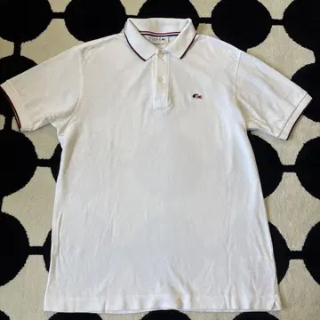 LACOSTE 라코스테 피케 셔츠 화이트 트리콜로르 사이즈 3