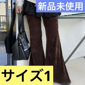 Kastane 카스타네 튤 벨로아 팬츠 브라운 사이즈 1