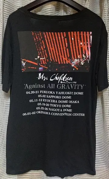 Mr.Children 라이브 티셔츠 L 사이즈