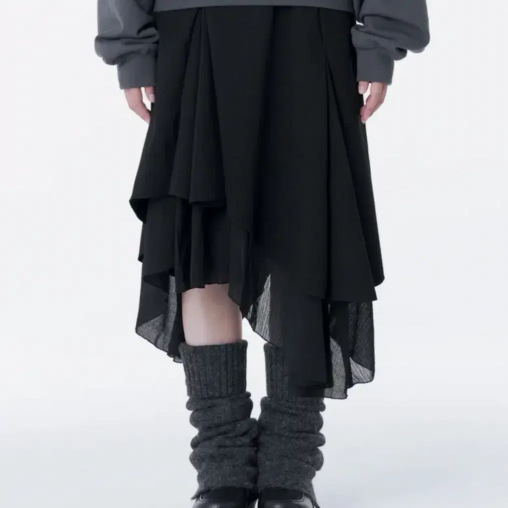 MISEKI SEOUL★Shirring ruffle midi skirt★2 Color Miseki SEOUL】25SS☆ Shirring ruffle midi skirt