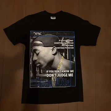 2Pac Thug Life 티셔츠 블랙
