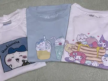 3장 묶음 판매 유니클로 치이카와 (먼작귀) 티셔츠 산리오 허니즈