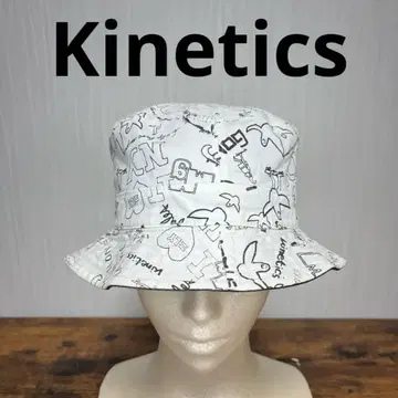 Kinetics 키네틱스 화이트 리버서블 햇 그래픽