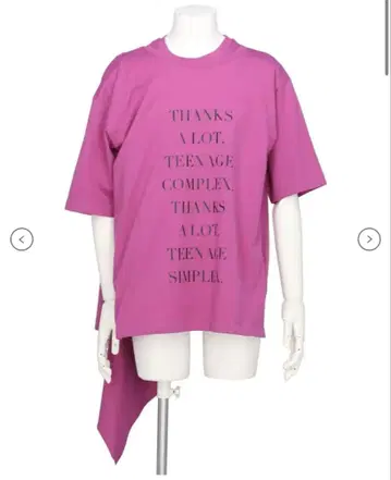 KEISUKEYOSHIDA / BACK LINING T-SHIRT 핑크