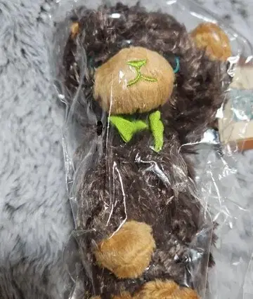 브라운 곰 모양의 봉제 인형