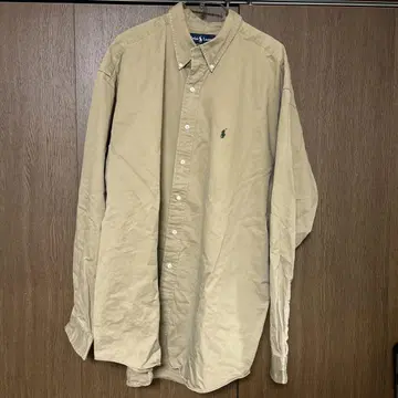 Ralph Lauren Blake XXL 베이지 긴팔 셔츠