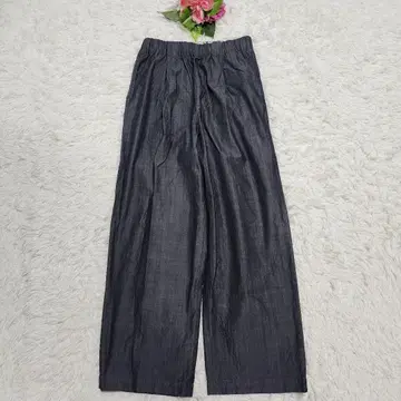 카구레 샴브레이 데님 이지 팬츠 허리밴딩 2024년