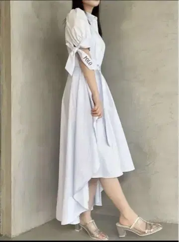 dazzlin POLO BCS 콜라보 헴 레이어드 셔츠 원피스 S