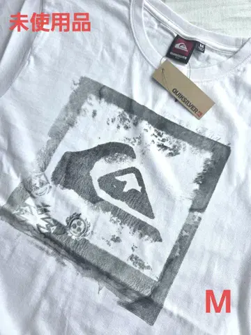 신상품/미사용 Quiksilver 90's풍 서핑 티셔츠 화이트 M