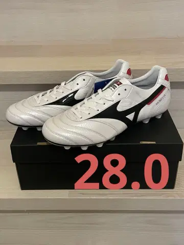 Mizuno 축구화 화이트/블랙/레드 28.0cm