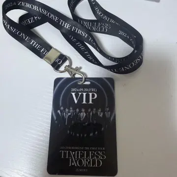 ZEROBASEONE zb1 제베원 2024 서울 콘서트 VIP 카드