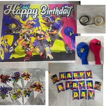 Splatoon 벌스데이 세트 장식