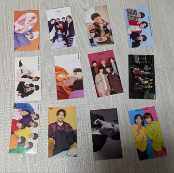 골판지 카드 SixTONES 나니와단시 HiHiJet 미소년
