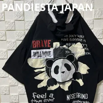 PANDIESTA JAPAN 팬디에스타 반팔 후드티 블랙