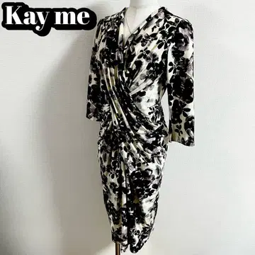 Kay me 케이미 카슈쿨 원피스 9호 드레이프 개더 꽃무늬