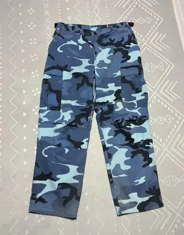 90's BDU 블루 시티 카모 카고 팬츠 카모플라쥬 USA 구제 의류