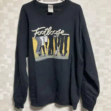 Footloose 그래픽 맨투맨 L 블랙