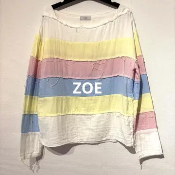 ZOE 멀티 컬러 코튼 블라우스