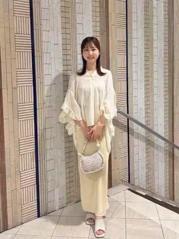 COCODEAL 양류 프릴 블라우스