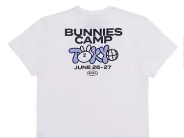 NEWJEANS BUNNIES CAMP 2024 티셔츠 L 사이즈