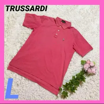 [ TRUSSARDI ] 트루사르디 (L) 반팔 피케 셔츠 자수 원포인트