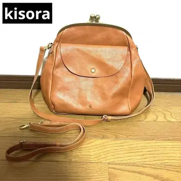 키소라 2way 가마구치 백팩 천연 가죽 kisora 가방