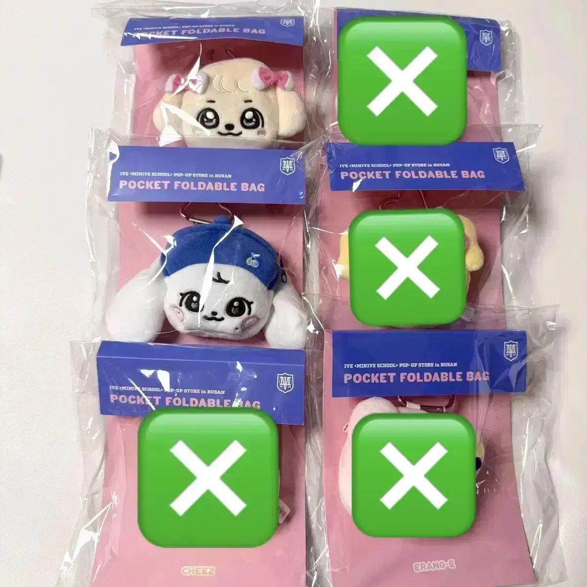 アイドル ive minive Cherry POKET FOLDABLE BAG IVE | 아이브 Ive Minive School Pop-up Busan Limited Edition