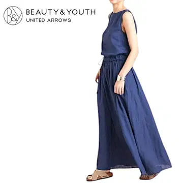 BEAUTY&YOUTH 프렌치 린넨 카슈쿨 맥시 원피스 2WAY