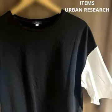 [ 오샤레 ] ITEMS URBAN RESEARCH 직물 절개 T셔츠