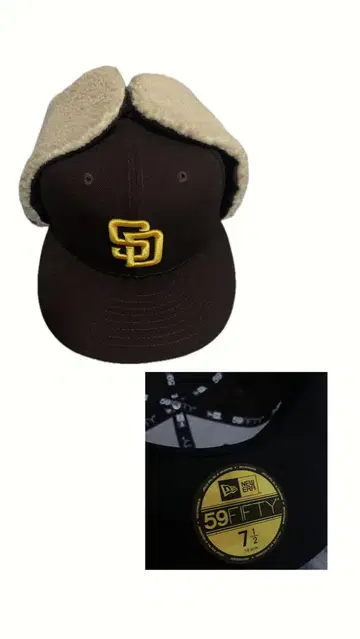 San Diego Padres 59FIFTY 브라운 캡