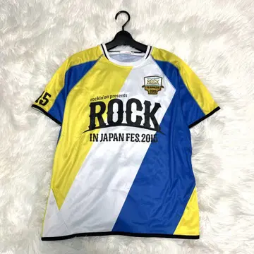 ROCK IN JAPAN 록킨 축구 셔츠 티셔츠 M 페스티벌 여름