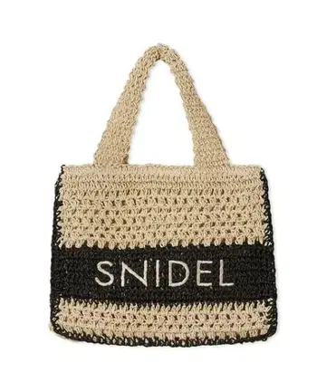 snidel 스나이델 패턴 짜임 로고 토트백