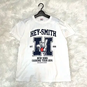 HEY-SMITH 헤이스미스 티셔츠 투어 티 화이트 M 라이브 페스티벌