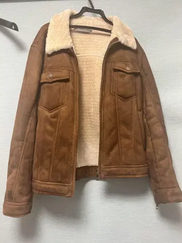 ZARA MAN 보아 라이닝 브라운 자켓 브라운