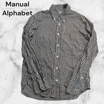 Manual Alphabet 깅엄 체크 셔츠 1