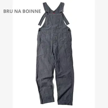 BRU NA BOINNE 브루나보인 스트라이프 오버롤 일본제