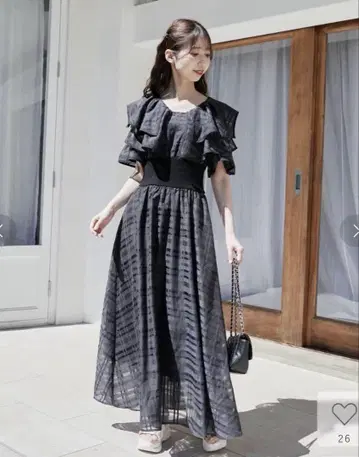 마제 더블 컬러 코르셋 원피스