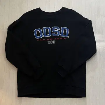 ODSD 블랙 맨투맨 트레이닝복