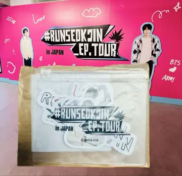 BTS Jin RUNSEOKJIN 일본 한정 굿즈 스티커 세트