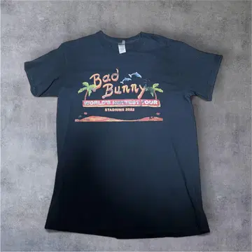 [구제 의류] Bad Bunny 월드 핫 투어 2022 티셔츠