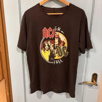 AC/DC 티셔츠 밴딩 티셔츠