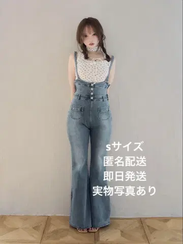 하트 힙 데님 올인원 앤 메리 S 사이즈