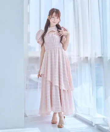 Rose Muse 로제 뮤즈 자카드 체크 드레스
