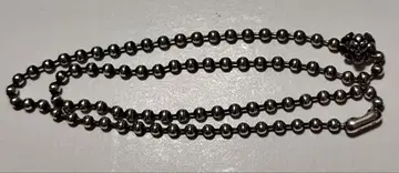 빌 월 가죽 4mm 볼 체인 크로스 스컬
