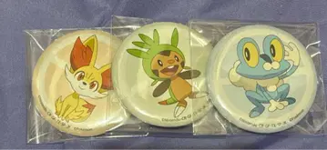 포켓몬 컬렉션 캔뱃지 3종 세트 포코, 탄력, 케로마츠