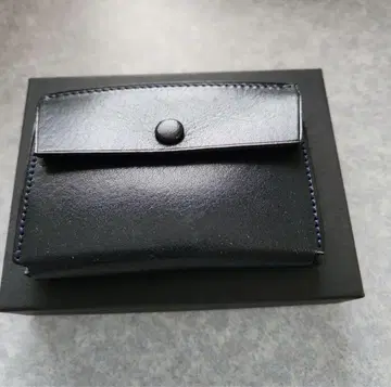 만소우 두꺼운 코바 동전 지갑 코인 케이스 새상품급 네이비