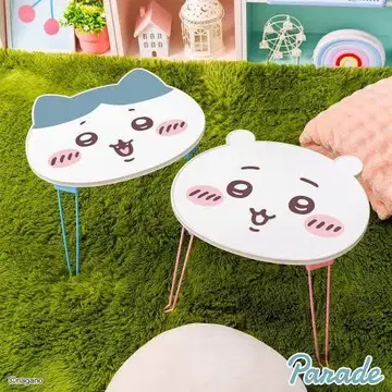 치이카와 오카오 접이식 미니 테이블 치이카와 하치와레 2종