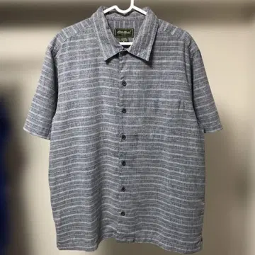 00's Eddie Bauer 반팔 린넨 셔츠